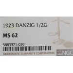 Free City of Danzig, 1/2 gulden 1923 - NGC MS62