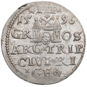 Sigismund III. Vasa, Trojak 1596, Riga - gemünzt