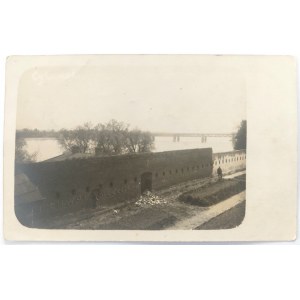 II RP, raná fotografie Zeď u domu kata Varšavská citadela