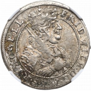 Kniežacie Prusko, Fridrich Viliam, Ort 1684, Königsberg - NGC MS62