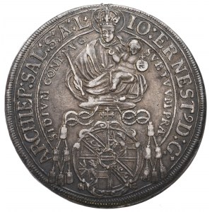 Austria, Bishopic of Salzburg, Thaler 1695 - date overstriked