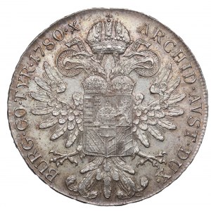 Rakúsko, Mária Terézia, Thaler 1780 - nová razba