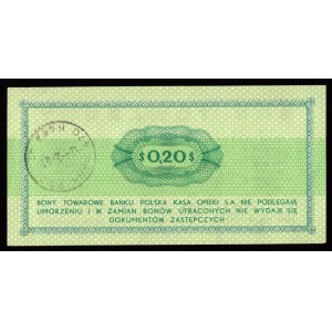 Pewex, Bon Towarowy, 20 centów 1969 GN