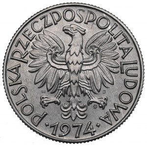 Peoples Republic of Poland, 5 zloty 1974 - mint error