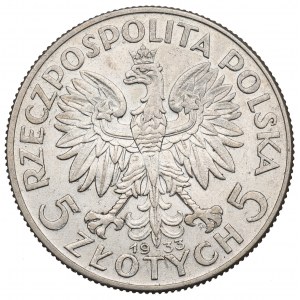 II RP, 5 zl. 1933 Hlava ženy