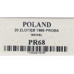 People's Republic of Poland, 20 zloty 1989 - Sample Nickel