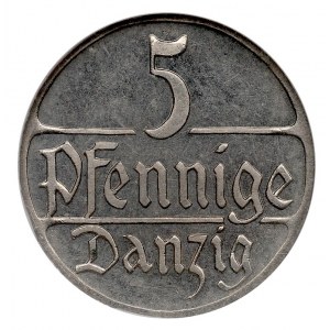 Freie Stadt Danzig, 5 fenig 1923 - NGC PF64