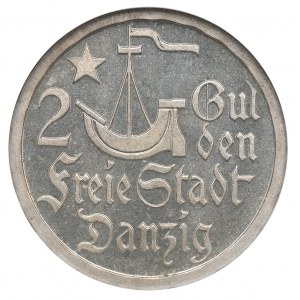 Svobodné město Gdaňsk, 2 guldenů 1923 - NGC PF62