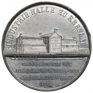 Slezsko, medaile z výstavy slezských průmyslových výrobků Vratislav 1852