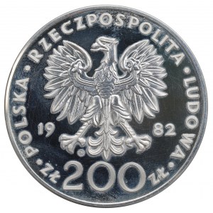 PRL, 200 zlotých 1982 Jan Pavel II - Valcambi