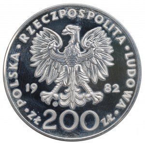 People's Republic of Poland, 200 gold 1982 John Paul II - Valcambi