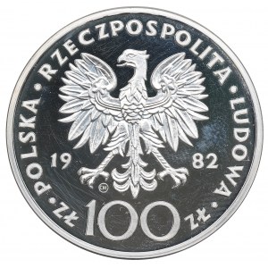 People's Republic of Poland, 100 gold 1982 John Paul II - Valcambi