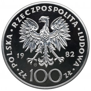 PRL, 100 złotych 1982 Jan Paweł II - Valcambi