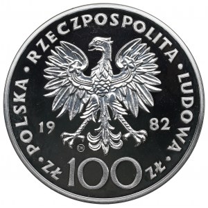 Volksrepublik Polen, 100 Zloty 1982 Johannes Paul II - Valcambi
