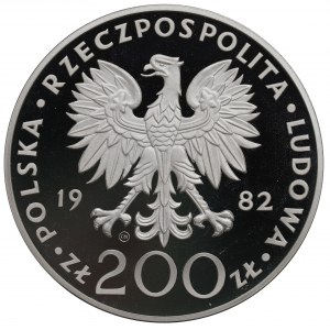 People's Republic of Poland, 200 gold 1982 John Paul II - Valcambi