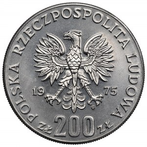 People's Republic of Poland, 200 gold 1975 XXX Anniversary of Victory - Sample Nickel