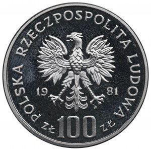 PRL, 100 Zloty 1981 - Sikorski Probe Nickel