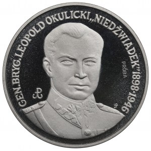 Third Republic, 200,000 zloty 1991 Gen. Okulicki Niedźwiadek - Sample Nickel