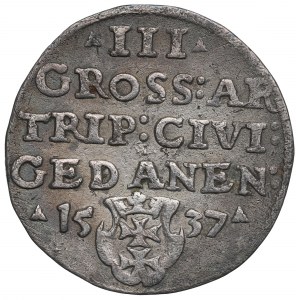 Zikmund I. Starý, Trojak 1537, Gdaňsk