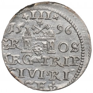 Sigismund III, 3 groschen 1596, Riga