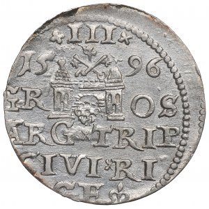 Sigismund III. Vasa, Trojak 1596, Riga - unbeschrieben