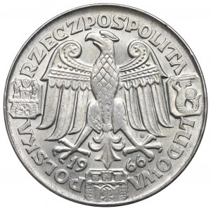 Polská lidová republika, 100 zlotých 1966 Mieszko i Dąbrówka Vzorek stříbra