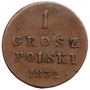 Poland under Russia, Nicholas I, 1 groschen 1832