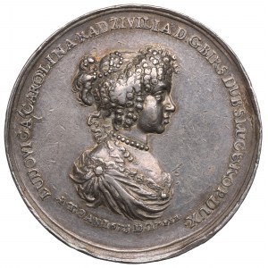 Jan III Sobieski, Medal Ludwika Karolina Radziwiłł 1675 - rzadki