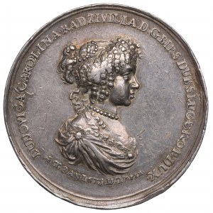 John III Sobieski, Medal of Ludwika Karolina Radziwill 1675 - rare