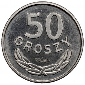 PRL, 50 groszy 1986 - Vzorek niklu
