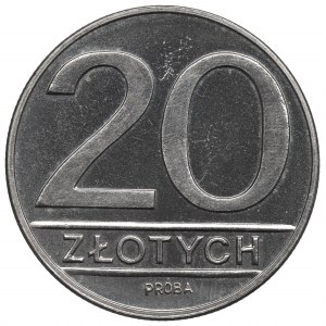 Poľská ľudová republika, 20 zlotých 1984 - poniklované
