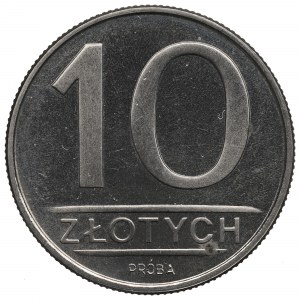 Volksrepublik Polen, 10 Zloty 1984 - vernickelt