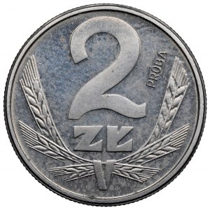 Poľská ľudová republika, 2 zloté 1986 - poniklované