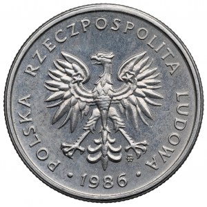 Poľská ľudová republika, 2 zloté 1986 - poniklované