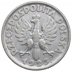 II RP, 1 złoty 1925 (z kropką), Londyn Kobieta i kłosy