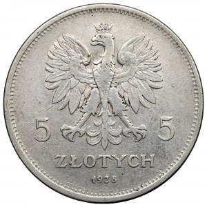 II RP, 5 złotych 1928 Nike ZZM, Warszawa