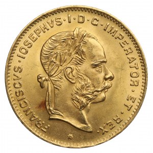 Rakúsko, 10 frankov (4 florény) 1892