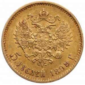 Rosja, Mikołaj II, 5 rubli 1899 ЭБ