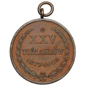 Polska, Medal XXV-lecie Straży Ogniowej Tomaszów 1902 - RZADKOŚĆ