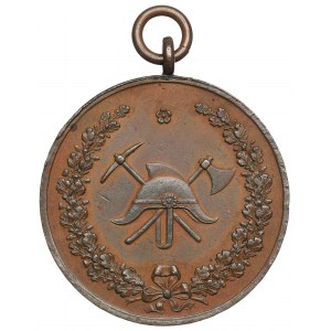 Polska, Medal XXV-lecie Straży Ogniowej Tomaszów 1902 - RZADKOŚĆ