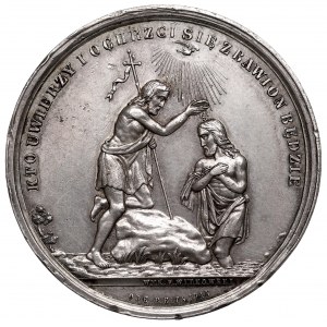Poland, Christening commemorative medal 1898 - Witkowski silver