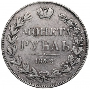 Ruské rozdělení, Mikuláš I., rubl 1842 Varšava