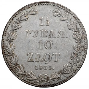 Ruské dělení, Mikuláš I., 1-1/2 rublu=10 zlatých 1835 MW, Varšava - vzácné