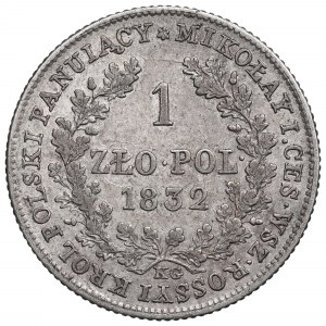 Kingdom of Poland, Nicholas I, 1 zloty 1832