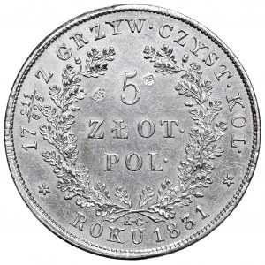 November uprising, 5 zloty 1831