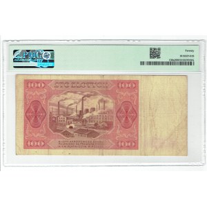 PRL, 100 złotych 1948 N - BARDZO RZADKI - PMG 20
