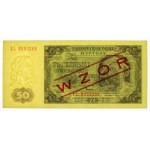 PRL, 50 złotych 1948 EL - WZÓR - PMG 66 EPQ
