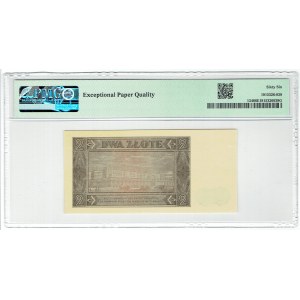 PRL, 2 zloty 1948 CF - PMG 66 EPQ