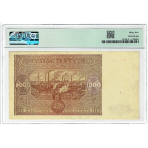 PRL, 1000 złotych 1946 E - PMG 35