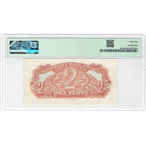 People's Republic of Poland, 2 zloty 1944 , ...mandatory.... dD - RARE - PMG 55